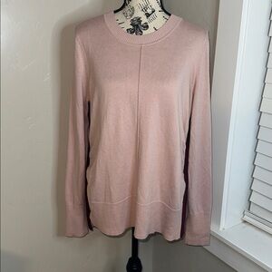 Boden Pink Sweater Wool & Cotton Blend